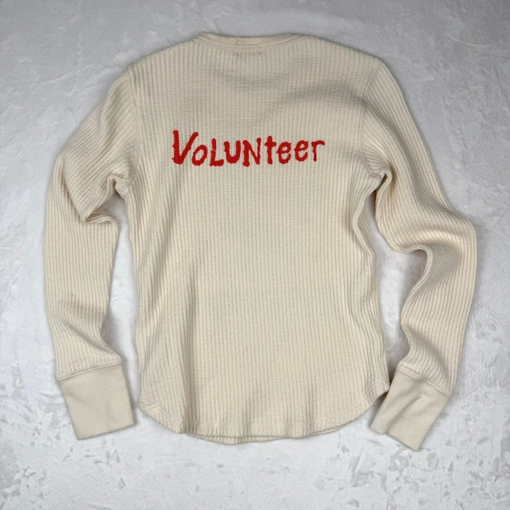 NWOT Mother The Itty Bitty Goodie Goodie Lady Bird Folk Festival Thermal Top M - Picture 4 of 9